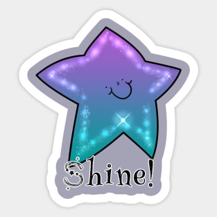 Shine! (Blue) Sticker